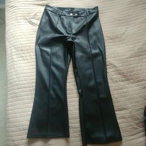 Leather crop pants by River Island
